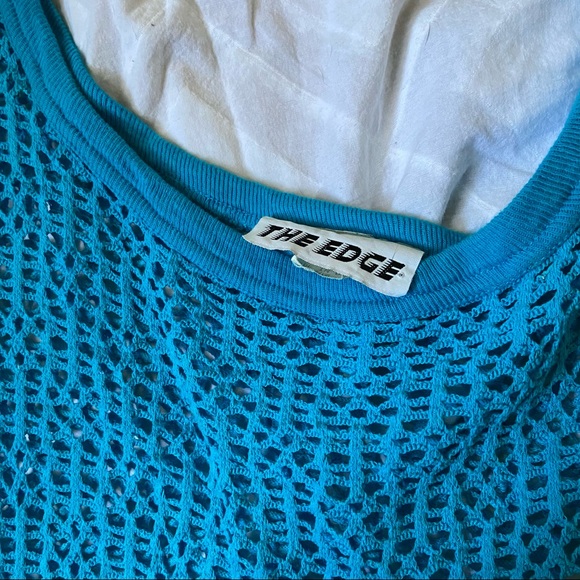 Vintage 1980s mesh net bikini cover up - Picture 4 of 5